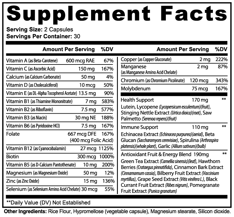Prime Armor: Complete Multivitamin
